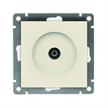 Розетка телевизионная TV 1-м СП Афина механизм сл. кость (ivory) Universal A0027-I 1734463