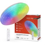 Светильник светодиодный COMFORT FROST-RGB 75Вт 230В 3000-6500К 4400лм 495х85мм с пультом ДУ IN HOME 4690612044644 1738644