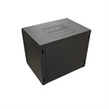 Шкаф настенный 19дюйм WR-TW-1266-GP-RAL9004 (19дюйм) 12U 650х600х600мм RAL 9004 стеклянная дверь черн. (разобранный) WRline 520247 1761949