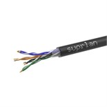 Кабель витая пара U/UTP кат.5E 4х2х24AWG solid Cu PE Outdoor Standart черн. (м) SUPRLAN 01-0325-1 227157