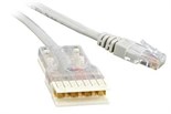 Патч-корд кат.5E 110-RJ45 4 пары PC-110-RJ45-4P-C5e-2M-LSZH-GY LSZH 2м сер. Hyperline 229904 1201195