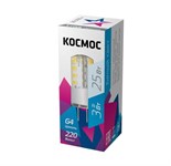 Лампа светодиодная 3Вт 220В G4 4500К КОСМОС LksmLED3wJCG4220v45 482439