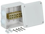 Коробка распаячная ОП КМ 100х100х50мм бел. IEK UKO10-100-050-100-K01-E 1366787