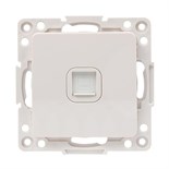 Розетка компьютерная 1-м Стокгольм RJ45 механизм бел. PROxima EKF EYK01-035-10 1396238