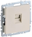 Розетка компьютерная СП RJ45 кат.5E BRITE РК10-БрКр механизм беж. IEK BR-K10-1-K10 1623777