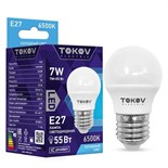 Лампа светодиодная 7Вт G45 6500К Е27 176-264В TOKOV ELECTRIC TKE-G45-E27-7-6.5K 1660386