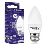 Лампа светодиодная 7Вт С37 4000К Е27 176-264В TOKOV ELECTRIC TKE-C37-E27-7-4K 1660403