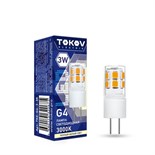 Лампа светодиодная 3Вт Capsule 3000К G4 220-240В TOKOV ELECTRIC TKE-G4-3-3K 1660427