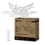 Светильник светодиодный ELEGANT FLAME 120Вт 3000-6500К 8400лм 230В 1035х895х120мм с пультом ДУ бел. IN HOME 4690612051543 1795621