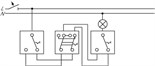 Переключатель проходной 1-кл. СП 10А IP20 250В механизм син. ABB 1012-0-1093 31182