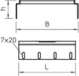 Комплект соединительный для лотка H60 RVS 60 10 DD OBO 6068771 203760