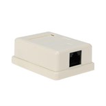 Розетка компьютерная 1-м ОП RJ45 кат.5E UTP неэкранир. бел. Rexant 03-0121 212328