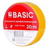 Изолента класс А 0.18х19мм (рул.20м) желт. EKF plc-iz-a-y 284532