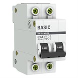 Выключатель нагрузки 2п 63А ВН-29 Basic EKF SL29-2-63-bas 1223402