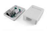 Розетка компьютерная 1-м ОП SB1-1-8P8C-C5e-SH-WH RJ45 (8P8C) кат.5E экранир. Dual IDC Hyperline 430229 1445058