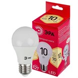 Лампа светодиодная RED LINE LED A60-10W-827-E27 R 10Вт A60 груша 2700К тепл. бел. E27 Эра Б0049634 1499154