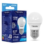 Лампа светодиодная 10Вт G45 6500К Е27 176-264В TOKOV ELECTRIC TKE-G45-E27-10-6.5K 1660389