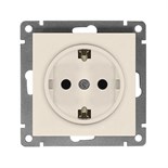 Розетка 1-м СП Афина 16А IP20 с заземл. механизм сл. кость (ivory) Universal A0028-I 1734393