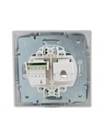 Розетка компьютерная + телефонная 2-м СП Mira RJ45 + RJ11 сер. метал. LEZARD 701-1010-143 199994