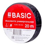 Изолента класс В 0.13х15мм (рул.20м) черн. EKF plc-iz-b-b 284541