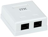 Розетка компьютерная 2-м ОП RJ45 кат.5E UTP ITK CS2-1C5EU-22 295440