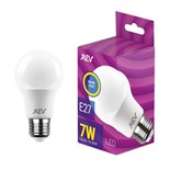 Лампа светодиодная LED-A60-E27-7Вт-2700K 7Вт грушевидная 2700К тепл. бел. E27 525лм 180-240В REV 32264 1 325376