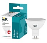 Лампа светодиодная 9Вт MR16 софит 4000К нейтр. бел. GU5.3 230В IEK LLE-MR16-9-230-40-GU5 1313487