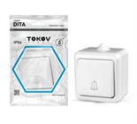 Кнопка звонка ОП Dita IP54 10А 250В бел. TOKOV ELECTRIC TKL-DT-DB-C01-IP54 1710651