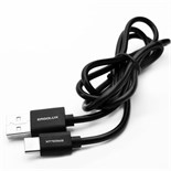 Кабель USB-Type C 2А 1м зарядка + передача данных черн. (пакет) ERGOLUX 15089 1747381