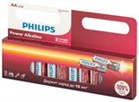 Элемент питания алкалиновый AA/LR6 1.5В Power (блист. 12шт) Philips Б0064661 1843206