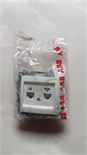 Розетка компьютерная + телефонная 2-м Cosmo RJ45 кат.6 + RJ11 механизм бел. ABB 619-010200-249 392649