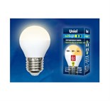 Лампа светодиодная LED-G45-6W/WW/E27/FR/MB PLM11WH Multibright 6Вт шар матовая 3000К тепл. бел. E27 100-50-10 (упак. картон) Uniel UL-00002377 485288