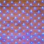 Гирлянда светодиодная "Сеть" 1.5х1.5м 150LED син. 12Вт IP20 провод ПВХ прозр. Neon-Night 215-123 1250908