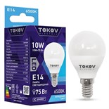 Лампа светодиодная 10Вт G45 6500К Е14 176-264В TOKOV ELECTRIC TKE-G45-E14-10-6.5K 1660395