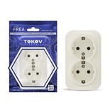 Розетка 2-м ОП Frea 16А IP20 250В с заземл. АБС-пластик беж. TOKOV ELECTRIC TKE-FR-R2Z-C02 1685690