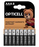 Элемент питания алкалиновый AAA/LR03 (блист. 8шт) Basic Opticell 5051009 1789757