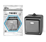 Выключатель 1-кл. ОП Dita IP54 10А 250В с индикацией карбон TOKOV ELECTRIC TKL-DT-V1I-C14-IP54 1792451