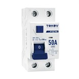 Выключатель дифференциального тока (УЗО) 2П (1P+N) 50А 300мА тип AC 6кА TOKOV Electric TKE-PZ60-RCDM-2-50-300-AC 1848416