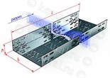 Лоток прямой перфорированный замковый ЛПМЗ200х100х3000 (0.7мм) УТ1.5 КЭМЗ 237 201031 14 1572207