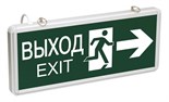 Светильник светодиодный ССА 1003 "ВЫХОД-EXIT" стрелка/фигура 3Вт аварийный двусторонний IEK LSSA0-1003-003-K03 147909