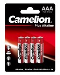 Элемент питания алкалиновый AAA/LR03 1.5В Plus Alkaline LR03-BP4 BL-4 (блист.4шт) Camelion 7369 197973