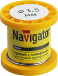 Припой 93 077 NEM-Pos02-61K-1.5-K50 (ПОС-61; катушка; 1.5мм; 50 г) Navigator 93077 1587234