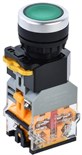 Кнопка D8-11D d22мм 1НО+1НЗ с подсветкой зел. IEK BBT30-11D-3-12-K06 1466493