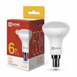 Лампа светодиодная LED-R50-VC 6Вт рефлектор 3000К тепл. бел. E14 530лм 170-265В IN HOME 4690612024240 540908