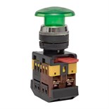Кнопка "Грибок" AELA-22 NO+NC 380В с подсветкой зел. PROxima EKF pbn-aela-1g-380 310881