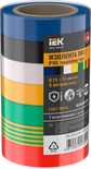 Изолента 0.15х15мм 5м (7шт/компл) IEK EX-IZ10-C15-15-05-SET 1566137