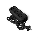 Удлинитель 3х2м без заземл. 6А IP20 У6-639М ПВС 2х0.75 черн. UNIVersal 2004 1819883