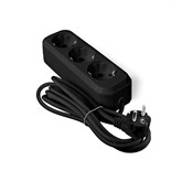 Удлинитель 3х3м с заземл. 10А IP20 У10-554 ПВС 3х0.75 черн. UNIVersal 1982 1819881