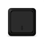 Переключатель проходной 1-кл. ОП Олимп 10А IP20 черн. Universal 2210 1905550