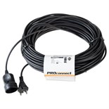 Удлинитель-шнур 1х30м без заземл. 6А IP20 1.3кВт ПВС 2х0.75 черн. PROCONNECT 11-7116 1444135